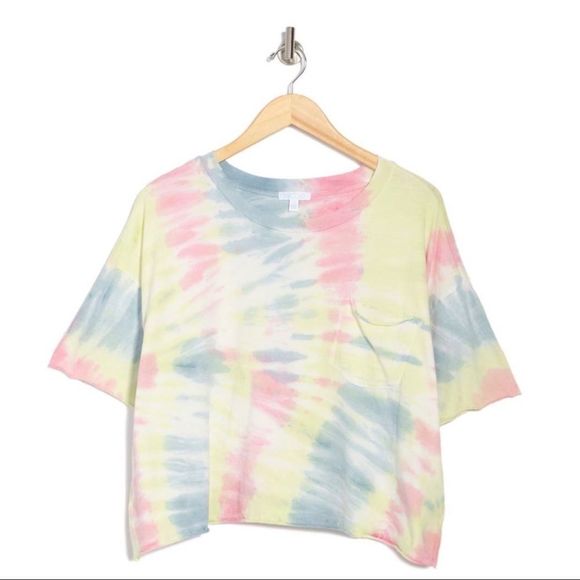 Nordstrom Abound Cropped Tie Dye Tee - Picture 3 of 5